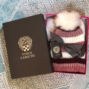 Vince Camuto hat and scarf set